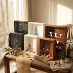 Oak Wine Cork Holder Box, Drop Slot Keepsake Display